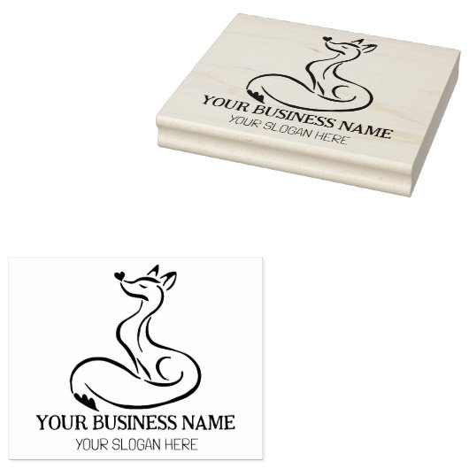 Niedlich Fox Custom Business Gummistempel (Stempel)