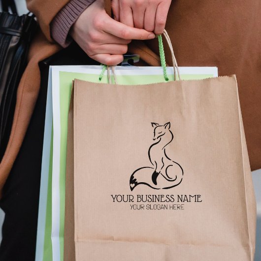 Niedlich Fox Custom Business Gummistempel