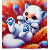 Niedlich Fox Duschvorhang (Vorderseite)