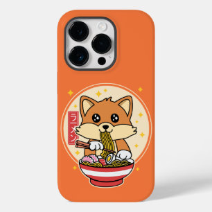 Niedlich Fox Eating Ramen Kawaii Japanisches Leben Case-Mate iPhone 14 Pro Hülle