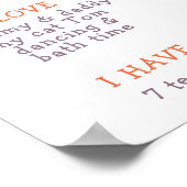 Niedlich FOX Erster Geburtstag Meilenstein Geburts Poster (Ecke)