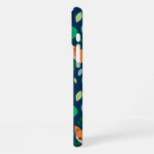 Niedlich Fox Face Forest Leaf Muster Monogram iPhone Hülle (Linke Seite)
