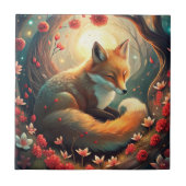 Niedlich Fox Fliese (Vorderseite)