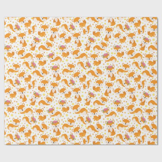 Niedlich Fox Geschenkpapier (Flach)