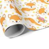 Niedlich Fox Geschenkpapier (Rolleneckpunkt)