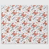 Niedlich Fox-Geschenkpapier für Wald-Wrapping Geschenkpapier (Flach)