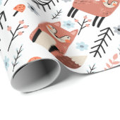 Niedlich Fox-Geschenkpapier für Wald-Wrapping Geschenkpapier (Rolleneckpunkt)