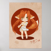 Niedlich Fox Girl Poster (Vorne)