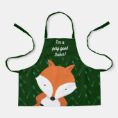 Niedlich Fox Green Baker Schürze (Vorderseite)