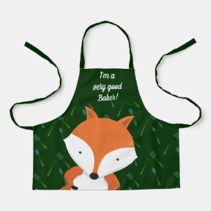 Niedlich Fox Green Baker Schürze
