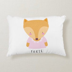 Niedlich Fox Illustration - Individualisierbares B Dekokissen