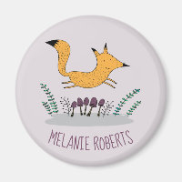 Niedlich Fox Illustration Kids Name