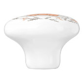 Niedlich Fox Keramikknauf (Seitenansicht)