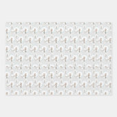 Niedlich Fox Kids Weihnachtswrapping Paper Sheets Geschenkpapier Set (Vorderseite 2)