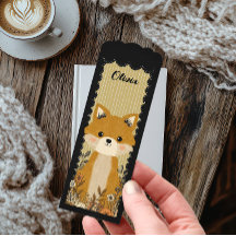 Niedlich Fox Lesezeichen Personalisiert