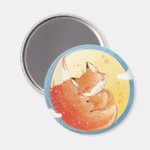 Niedlich Fox Magnet (Vorderseite/Rückseite)