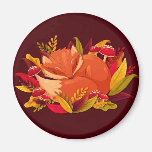 Niedlich Fox Magnet (Vorne)