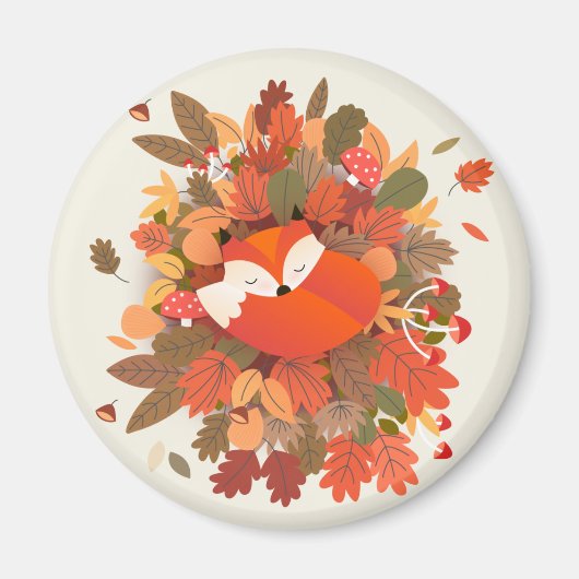 Niedlich Fox Magnet (Vorne)