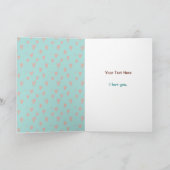 Niedlich Fox Mama und Baby Mother Day Karte (Innenseite)