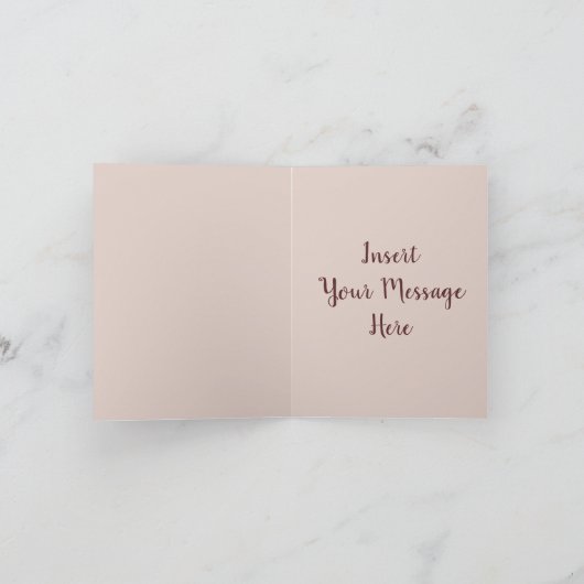 Niedlich Fox mit Blume "Danke" Dankeskarte (Innenseite)