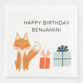 Niedlich Fox Modernes KinderParty Serviette