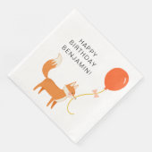 Niedlich Fox Modernes KinderParty Serviette (Ecke)