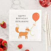 Niedlich Fox Modernes KinderParty Serviette (Beispiel)