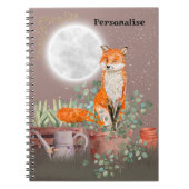 Niedlich Fox Moon Eucalyptus Journal-Notebook Notizblock (Vorderseite)