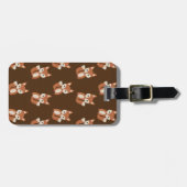 Niedlich Fox-Muster Gepäckanhänger (Vorderseite horizontal)