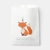 Niedlich Fox Party Hat Woodland Vielen Dank Geschenktütchen (Vorderseite)