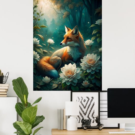 Niedlich Fox Poster (Heimbüro)