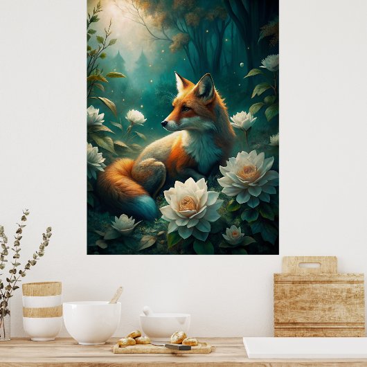 Niedlich Fox Poster (Küche)