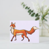 Niedlich Fox Postkarte (Stehend Vorderseite)
