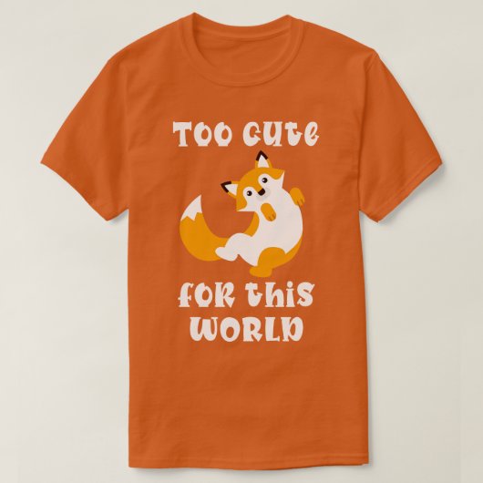 Niedlich Fox Red Fox T-Shirt (Design vorne)