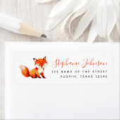 Niedlich Fox Red Handwriting Woodland Rücksendeadr (Insitu)