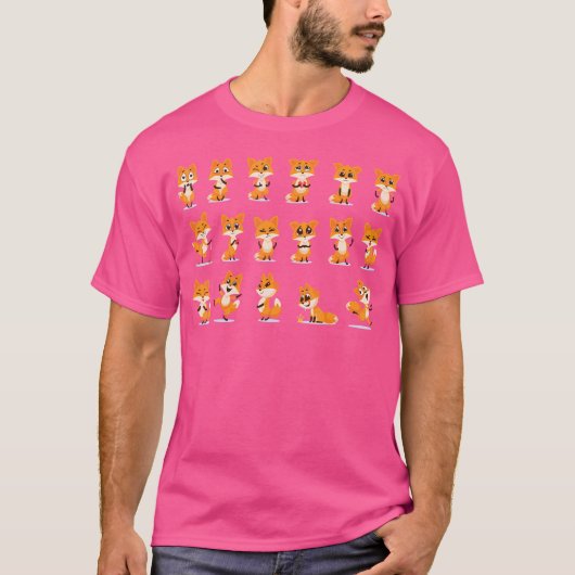 Niedlich Fox T-Shirt (Vorderseite)