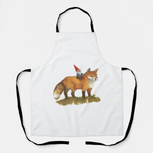 Niedlich Fox und sein Freund Gnome Schürze