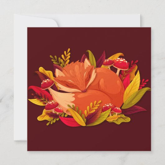 Niedlich Fox-Urlaubskarte Feiertagskarte (Vorderseite)