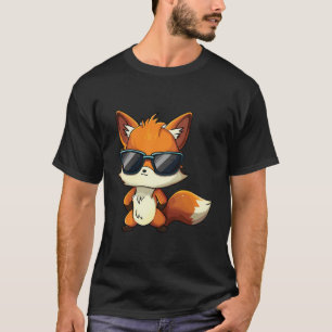 Niedlich Fox Wear Sonnenbrille Weihnachten T-Shirt