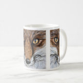 Niedlich Fox Wildlife Nature Portrait Kaffeetasse (VorderseiteRechts)