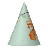 Niedlich Fox Woodland Party Happy Birthday Mint Partyhütchen (Links)