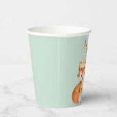 Niedlich Fox Woodland Party Hat Mint Geburtstag Pappbecher (Rechts)