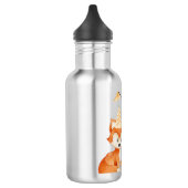 Niedlich Fox Woodland Party Hutpink Edelstahlflasche (Links)
