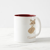 Niedlich Fox Zweifarbige Tasse (VorderseiteRechts)
