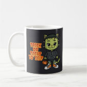 Niedlich Frankenstein Cat Monster - Kawaii Spooky  Kaffeetasse (Links)