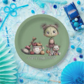 Niedlich Frankenstein Girl Kids Halloween Pappteller (Party)