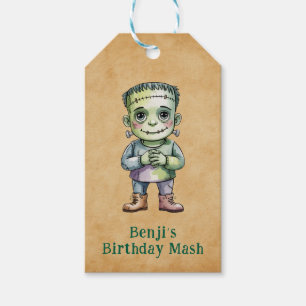 Niedlich Frankenstein Halloween Geburtstagskind Pa Geschenkanhänger