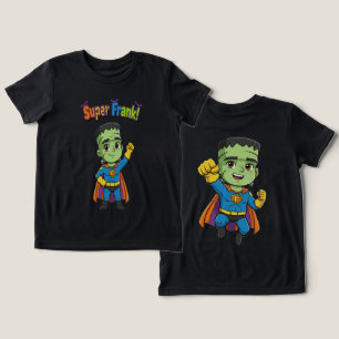 Niedlich Frankenstein Kids Halloween Funny Tri-Blend Shirt