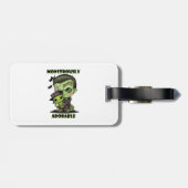 Niedlich Frankenstein Monster mit Plushie Gepäckanhänger (Rückseite horizontal)