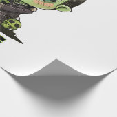 Niedlich Frankenstein Monster mit Plushie Geschenkpapier (Ecke)